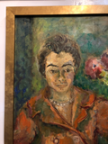 "Mid-Century Madame Matisse" Portrait of a Woman, Oil Painting on Canvas
