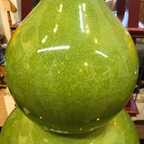Mid-Century Modern 2-Tiered Large Gourd Vase