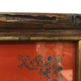 Mid-Century Modern Framed Illustration of Chinoiserie Vase Piece, "Ming Red!"