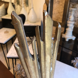 Mid-Century Modern Giltwood Sunburst Fragment on Acrylic Stand