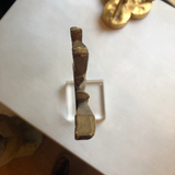 Mid-Century Modern Giltwood Sunburst Fragment on Acrylic Stand
