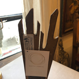 Mid-Century Modern Giltwood Sunburst Fragment on Acrylic Stand