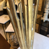 Mid-Century Modern Giltwood Sunburst Fragment on Acrylic Stand