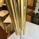 Mid-Century Modern Giltwood Sunburst Fragment on Acrylic Stand