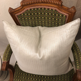 Modern Metallic Striped Linen Pillow