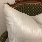 Modern Metallic Striped Linen Pillow