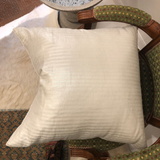Modern Metallic Striped Linen Pillow
