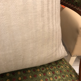 Modern Metallic Striped Linen Pillow