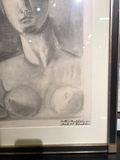 Neoclassical Charcoal Bust by Arthur Neal Robinson
