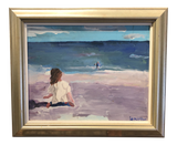 Oil Painting of the Beach by Kellson Pound