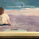 Oil Painting of the Beach by Kellson Pound