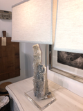 One of a Kind Crystal Lamps - a Pair