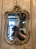 Painted French Trumeau Mirror