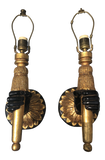 Pair Antique Nubian Hand Form Sconces