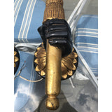 Pair Antique Nubian Hand Form Sconces