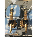 Pair Antique Nubian Hand Form Sconces