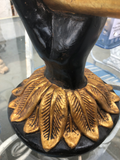 Pair Antique Nubian Hand Form Sconces