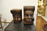 Pair of Carved Wood Corbels