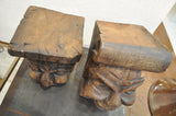 Pair of Carved Wood Corbels