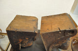 Pair of Carved Wood Corbels