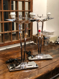 Pair of French Chrome Lamps