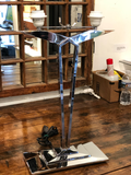 Pair of French Chrome Lamps