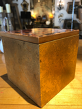 Pair of Gilt Leaf Boxes With Faux Tortoise Lids