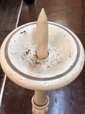 Pair of Large Painted French Candlesticks