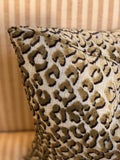 Pair of Leopard Velvet Print Pillows