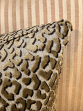 Pair of Leopard Velvet Print Pillows