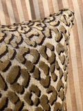 Pair of Leopard Velvet Print Pillows