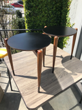 Pair of Mid Century Round Stacking Drinks Tables