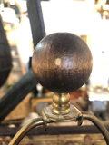 Pair of Tall Wooden Lamps