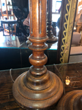 Pair of Tall Wooden Lamps