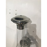 Pair of Vintage Aluminum Hurricane Sconces
