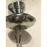 Pair of Vintage Aluminum Hurricane Sconces