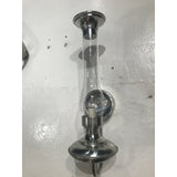Pair of Vintage Aluminum Hurricane Sconces