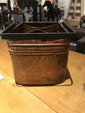 Patinated Copper Caddy