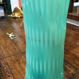 Rarely Located Colorful Blue & Green Hobnail Vase C.1950