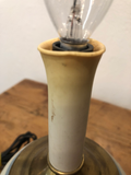 Vintage Canton Lamp With Black Shade
