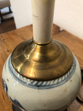 Vintage Canton Lamp With Black Shade