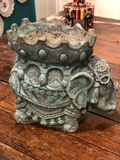 Vintage Cement Elephant