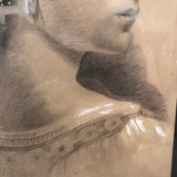 Vintage French Etching of a Woman