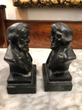 Vintage Longfellow Bookends, a Pair