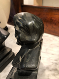Vintage Longfellow Bookends, a Pair