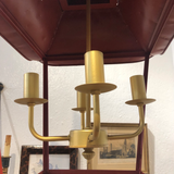 Vintage Red and Gold 4-Light Pagoda Lantern