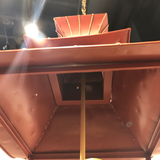 Vintage Red and Gold 4-Light Pagoda Lantern
