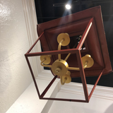 Vintage Red and Gold 4-Light Pagoda Lantern