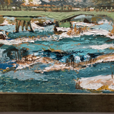 Vintage Water-Scape Painting by Atlanta Artist Barbara B. Moore
