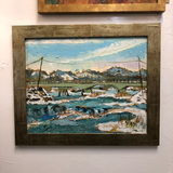 Vintage Water-Scape Painting by Atlanta Artist Barbara B. Moore